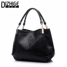2015 Alligator Pu Leather Women Bolsas De Couro Fashion Sequined Shoulder Bag Zipper Ladies Handbags Bolsas Femininas