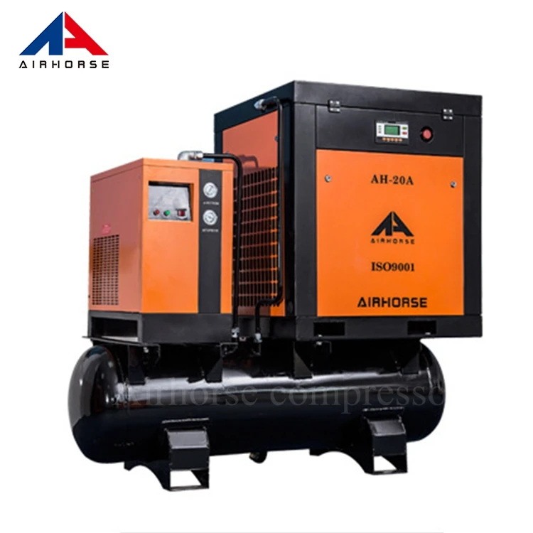 Best Price For Small Power GHH Air End Fiac Air Compressor Compacted With Air Tank 300L CE