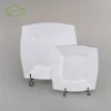 Perfect design fancy wedding airline restaurant square dinnerware sets mexican plastic disposable tableware