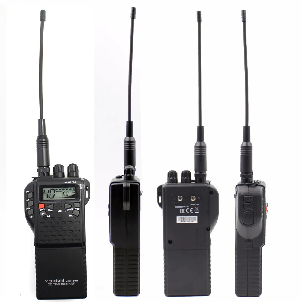 

CB Radio 27MHz MR999 pro CB-270 Walkie Talkie with LCD diaplay 40 CH AM FM Radio Portable Two Way Radio, Black