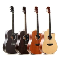 

Chinese Factory Discount Wholesale Price 41" Steel Strings Western Folk Electric Acoustic Guitar