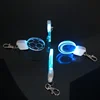 Glow In The Dark Customized Reflective Custom Logo Flash Led Light Up Key Ring Chain With Led Light