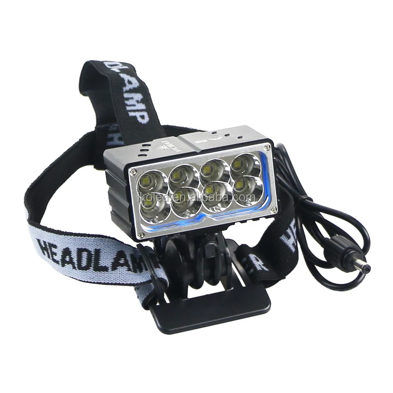 

13000LM 8 X xml u2 LED Bicycle Light Headlamp Bright LED Bike Lamp Headlight with Battery Pack and Charger For Camping