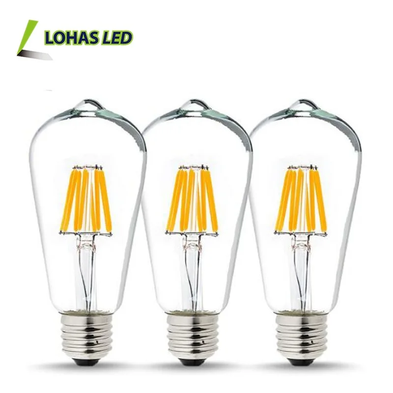 Dimmable LED Candelabra Bulb 2W 4W 6W 8W E26 LED Filament Bulb 4w replace 40w