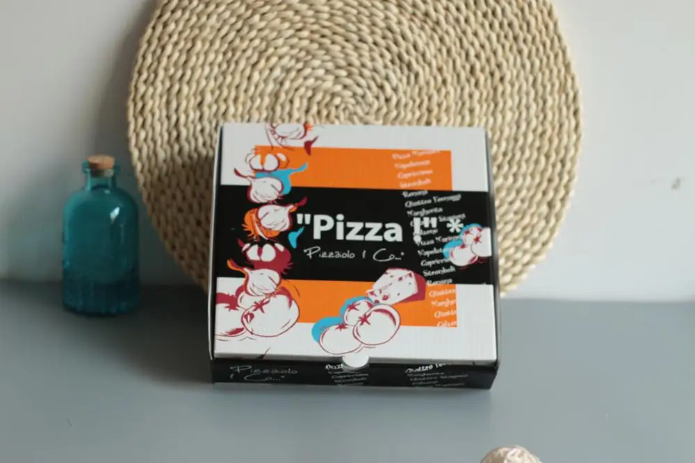 Take Away Brown Kraft Paper Custom Hut Pizza Box Buy Take Away Brown