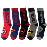 

YUELI marvel happy cozy crew custom logo bamboo socks