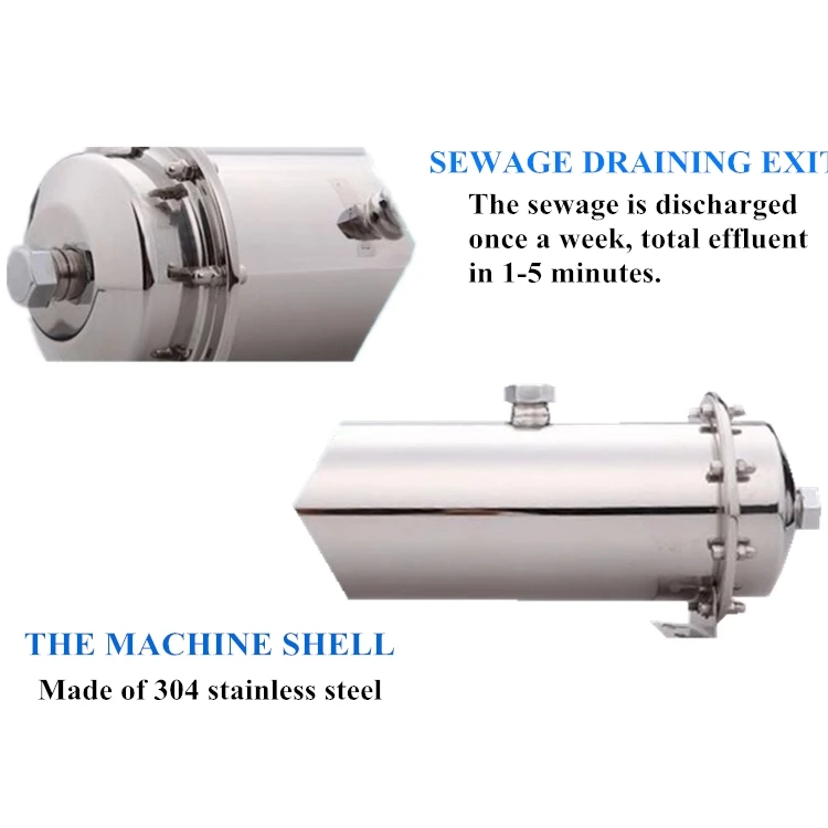 
Stainless Steel Kitchen UF Membrane Water Purifier 4000L Ultra Filtration Water System 