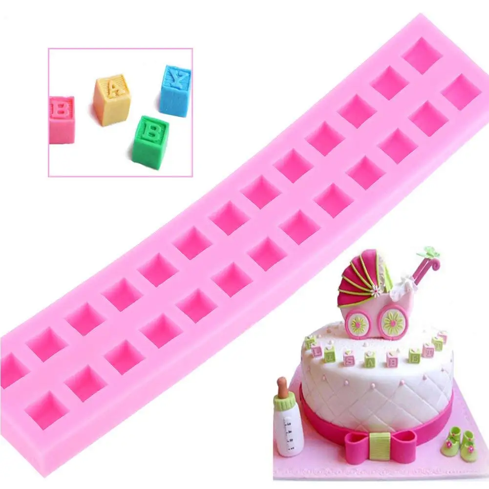 Delaman Birthday Cake Alphabet Letter Mold Fondant Cutters Cookie Mold Decorating Tools 