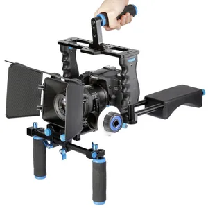 Camera Shoulder Rig Follow Focus Matte Box
