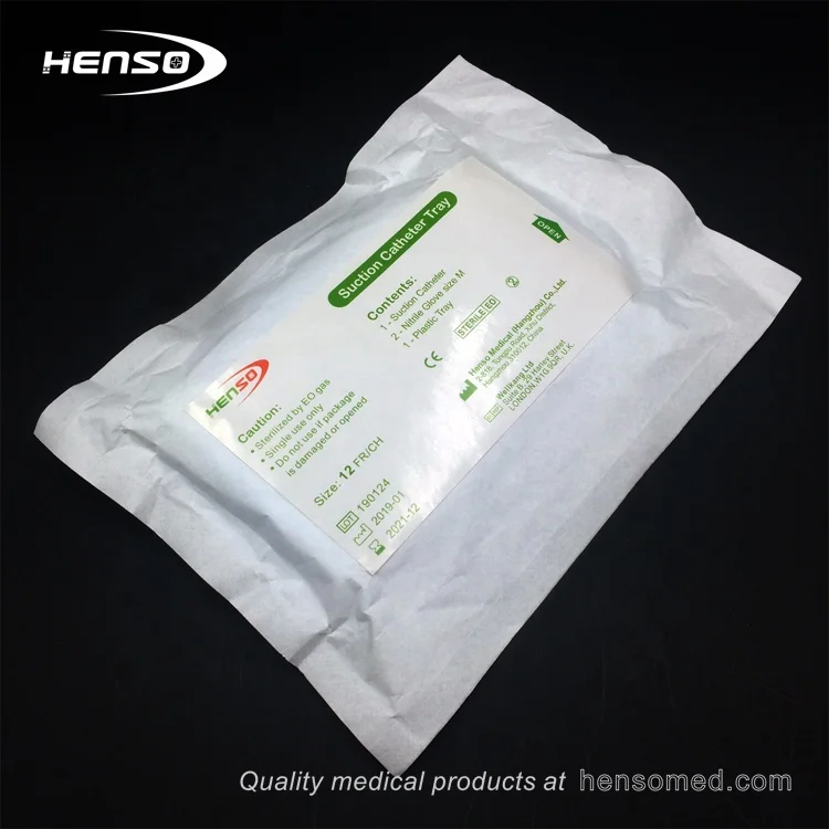 
Disposable Suction Catheter Kit with Nitrile Glove 