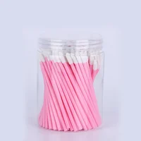 

Wholesale Disposable Lipgloss Applicator Flocked wand Disposable Lip Brush With bag