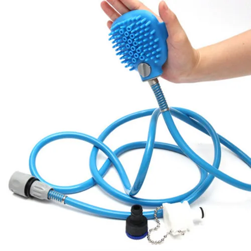 

2018 pet supplies multi-functions pet bathing tool blue washing brush cleaning tools