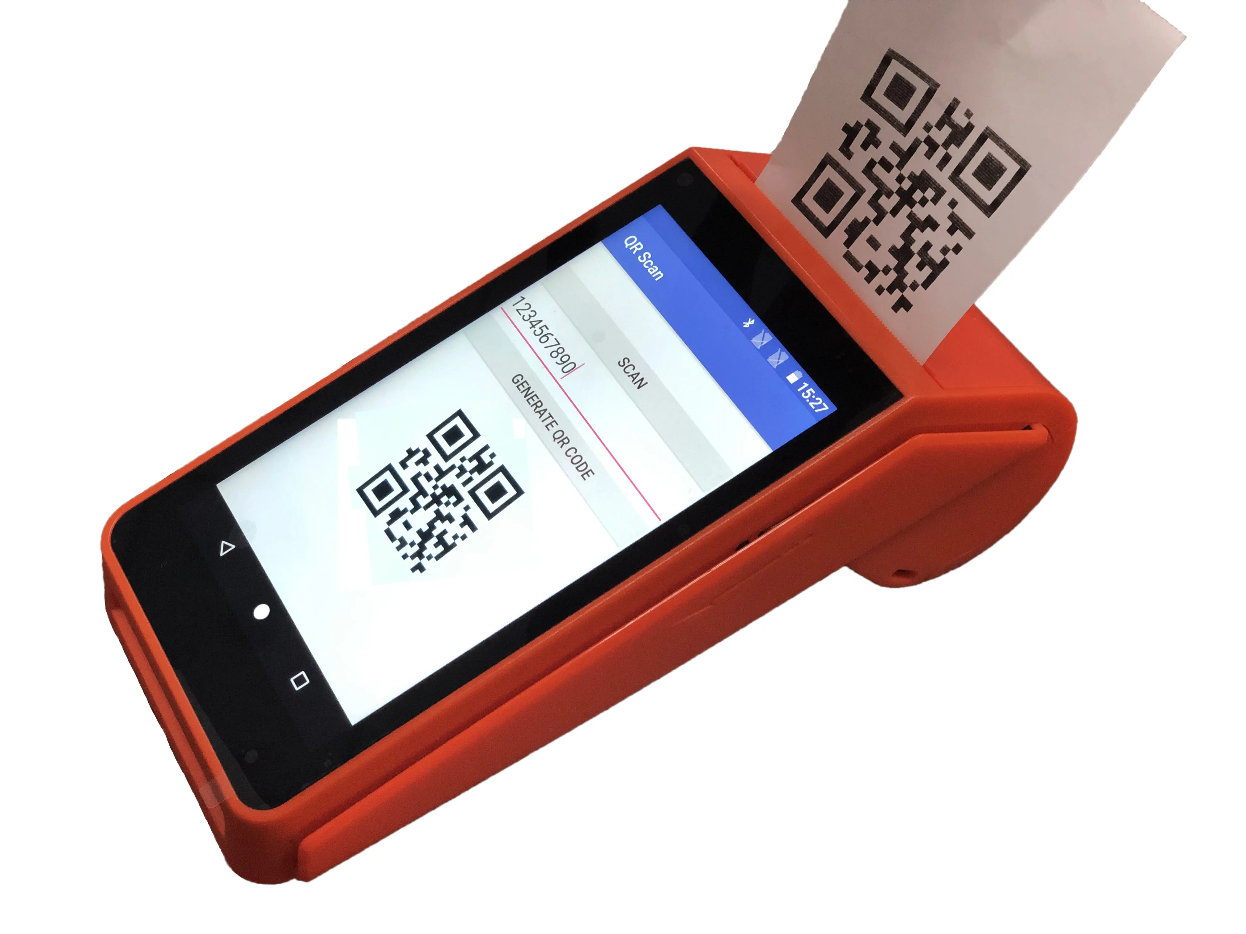 Handheld Android Smart Payment Terminal Car Parking Ticket Printer Pos