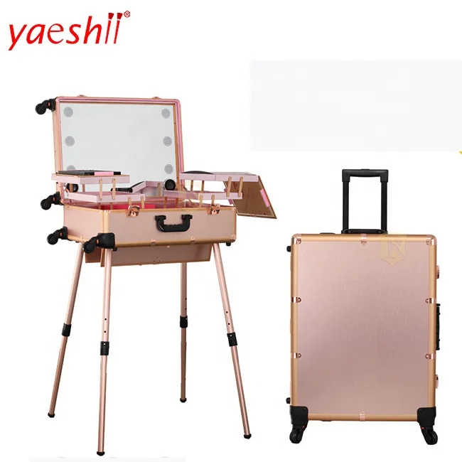 

Yaeshii professional trolley luxury luxurious studio makeup case trolley