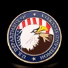 Excellent Craft Souvenir Unique Design Plated Coin Euro Religious American Eagle Tungsten Gold Coin