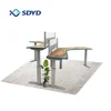 Height L Shape Adjustable Corner Computer Executive Desk Standing with LIfting Column