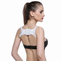 

Hot Sale Cheap Adjustable Elastic Back Posture Corrector with Magic Stickers