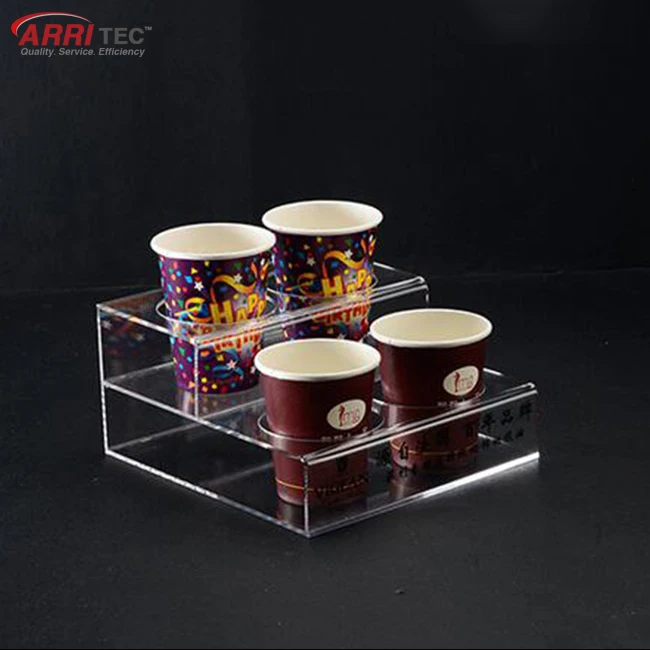 Pmma 6 Paper Cup Display Acrylic Coffee Glass Holder Buy Glass Holder