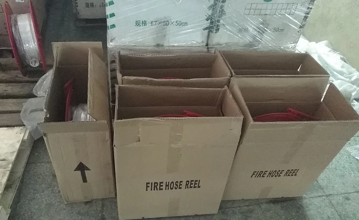 Asenware Recessed Fire Hose Reel And Cabinet For Ethiopia Market