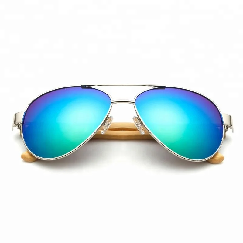 

Wholesale Metal Frame with Bamboo Leg Hot Sales Sunglasses 2018, Colors