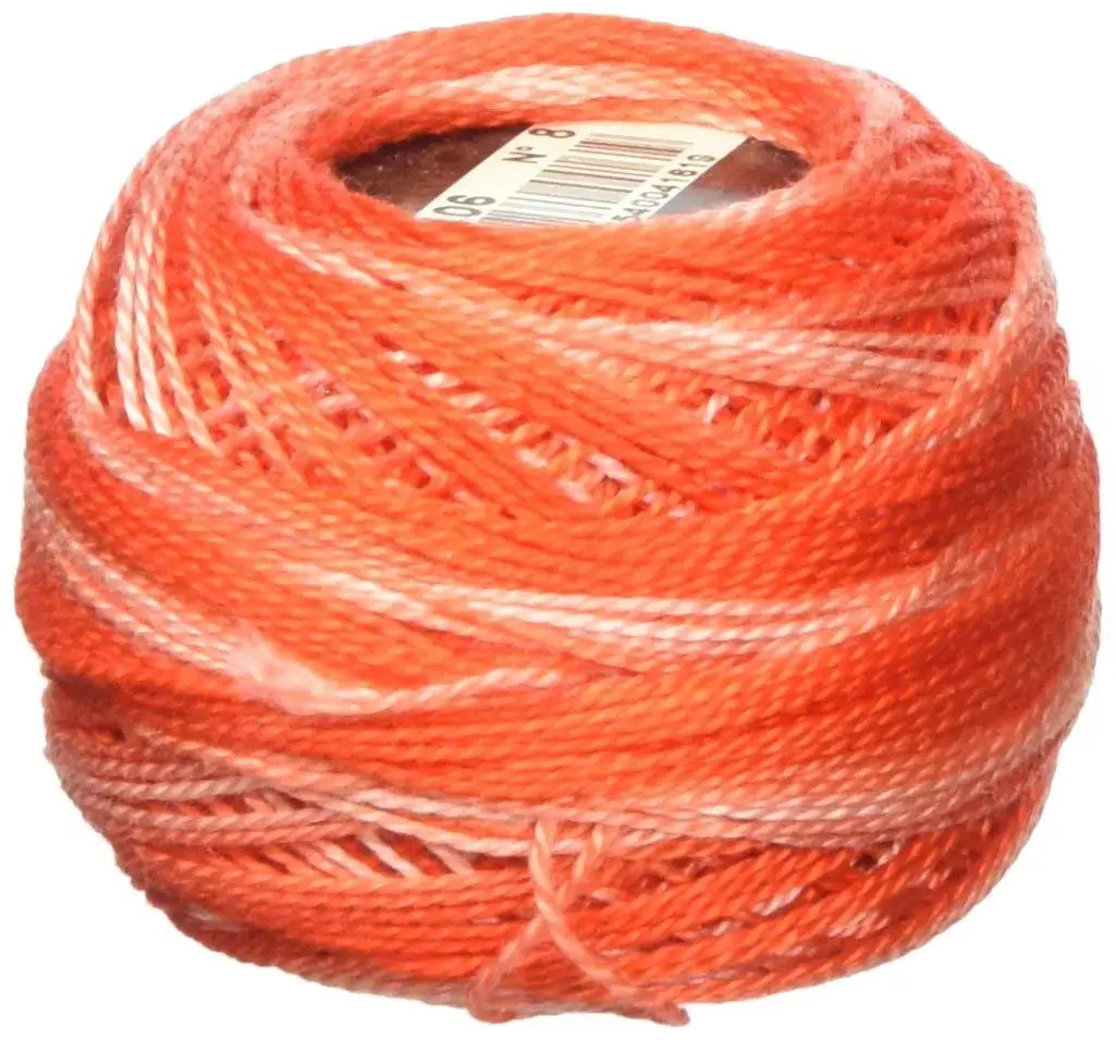 DMC 116 8-106 Pearl Cotton Thread Balls, Red, Size 8