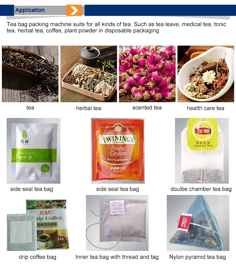 Wholesale Automatic Tea Leaf Pouch Filling Small Bag Making Packing Herbal Tea Packaging Machine Price