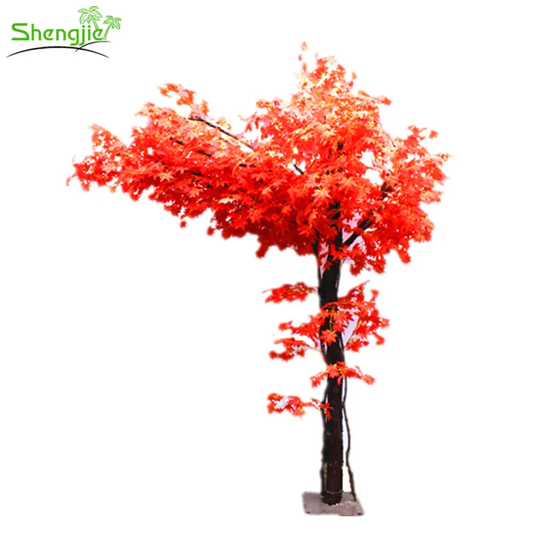 تصميم فريد من نوعه الاصطناعي الأحمر الياباني القيقب شجرة الخريف