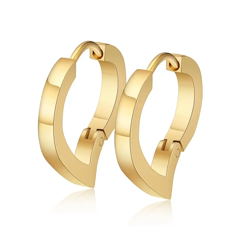 

GTSDE98 Heart Shaped Gold Hoop Earring for Fashion Womens
