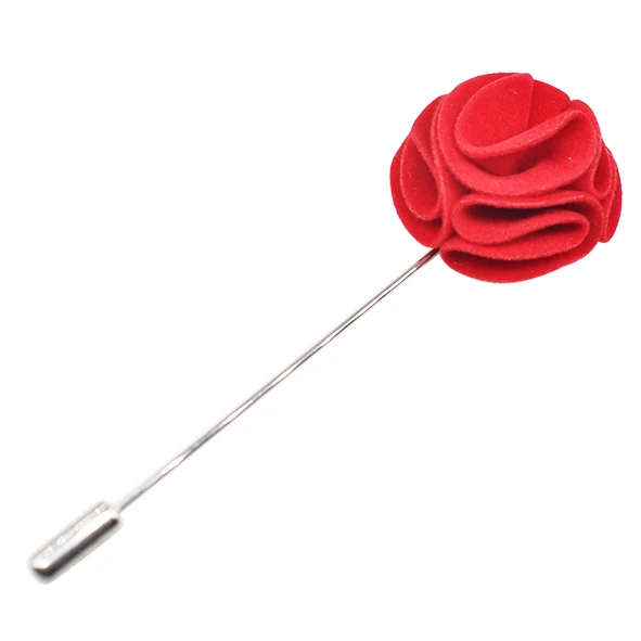 

Fashion Rose Flower Lapel Pin For Mens, Red;pink;rose or at your requirement