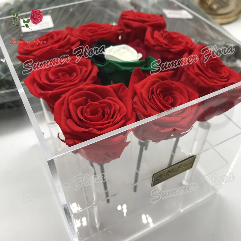 Junio Wholesale Artificial Rose Stem Plastic Rose Stem For Preserved