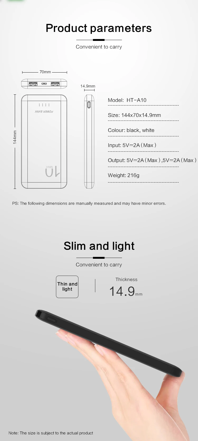 new arrival products hot selling portable power banks 10000 mAh for gift promotion - ANKUX.COM
