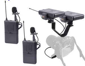 Wireless Lapel Microphone DSLR Camera Video Camera & Smartphone