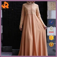 

2017 New Model Muslim Printed Abaya Wholesale Long Maxi Muslim Dress