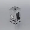 30*30 Industrial alloy metal square corner pivot joint without handle for aluminum profile (345.01A)