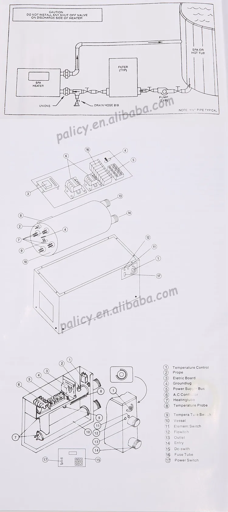 Swimming pool portable heater pool heat pump used heap pump for sale 10.jpg