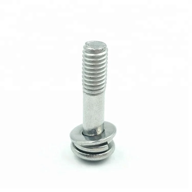 Socket Button Head Allen Drive Three Combination Sems Screws Partially Threaded