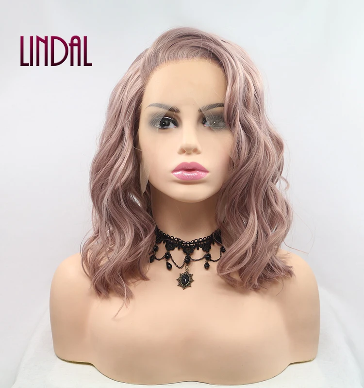 Lindal Pink Orange Bob Curly Wholesale Super Cheap China Natural