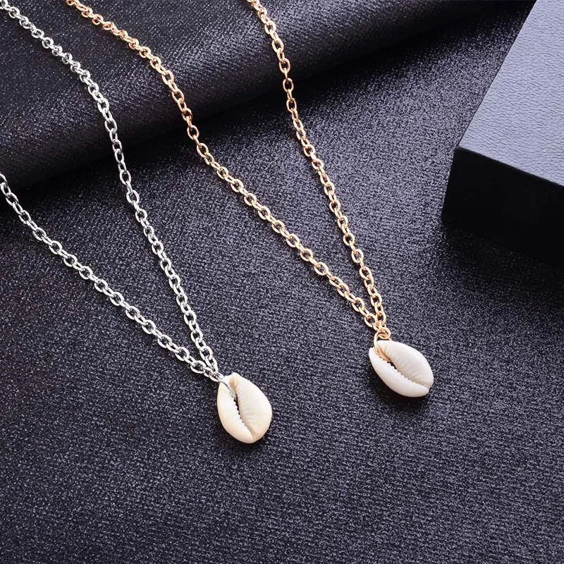 

Fashion Shell Choker Necklaces For Women Accessories Cowrie Shell Jewelry, As photo