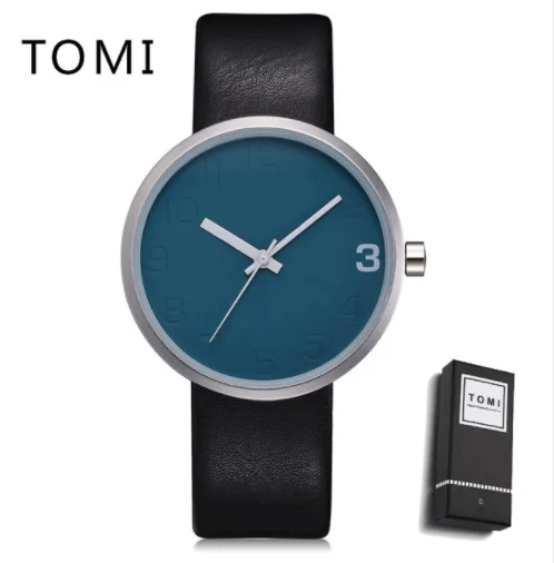 

Tomi Brand Minimalist Watches Men Fashion Business Quartz Watch Simple Sport Leather Strap Waterproof Simple Male Wristwatch