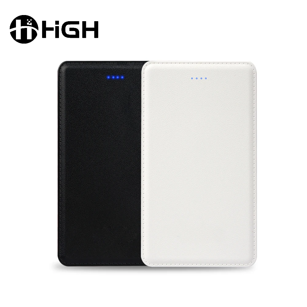 

2017 high quality USB power bank and cheap price pu leather powerbank from china supplier, Black/white/gold/silver/customizable
