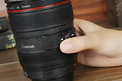 camera lens coffee mug