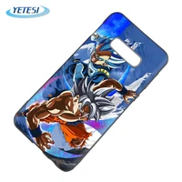 

2019 New arrival liquid Silicone cell phone case for Samsung S10 Anime case cover with Dragon Ball Goku Z Super for iPhone