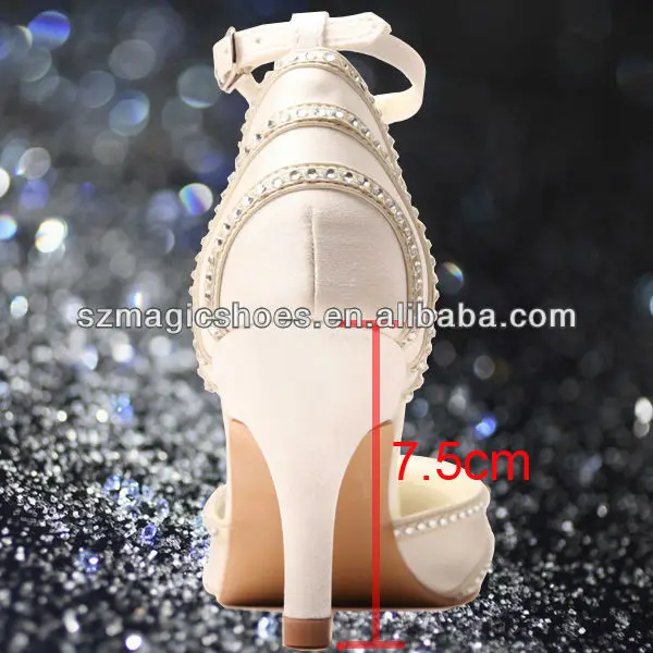 Ivory Satin Italian Wedding Bridal Shoes Crystal Buy Italian Wedding