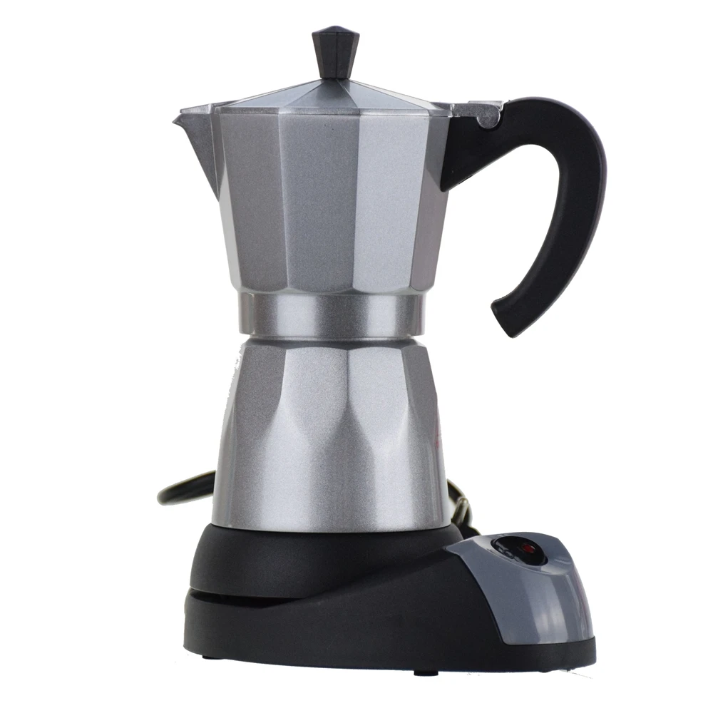 

Electric heating mocha pot fully-automatic aluminum coffee machine lounged electric coffee pot coffee 220V Europlug