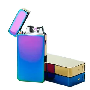 Image of XY830606 gift box package Double Daul arc rechargeable electric usb lighter
