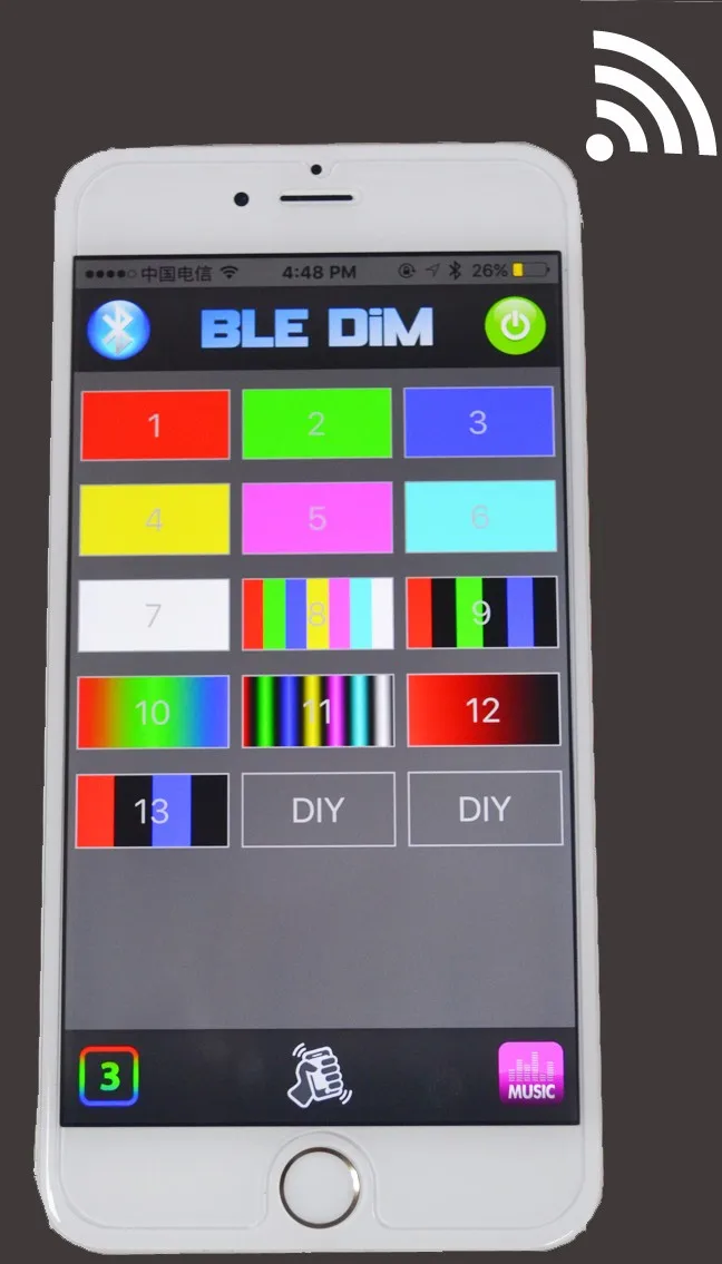 12pc PVC Flexible strip RGB LED Motorcycle Light kit with APP RGB Blue-tooth LED Music Controller