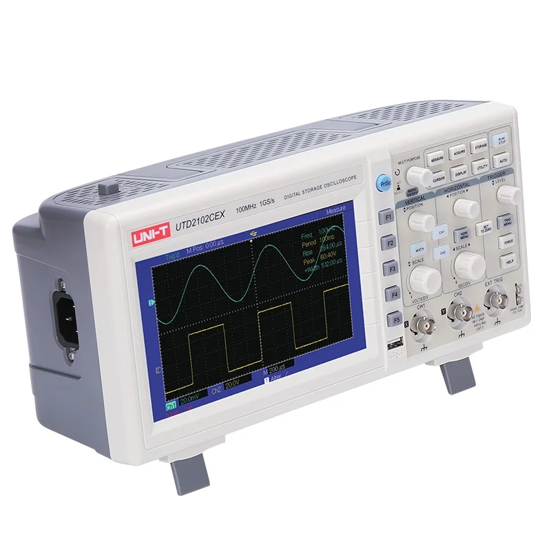 

UNI-T UTD2102CEX Digital Oscilloscope 100MHz Bandwidth With USB OTG Interface 2 Channels Storage Portable Oscilloscope