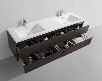 Tocador De Baño Flotante De Melamina Doble A Prueba De Humedad De Gran