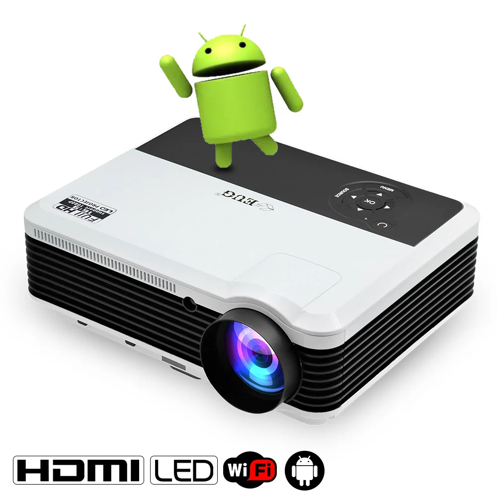 2018 Hot sale 3900 lumens Full HD Android wifi wireless LCD LED video projector, support 720P 1080P