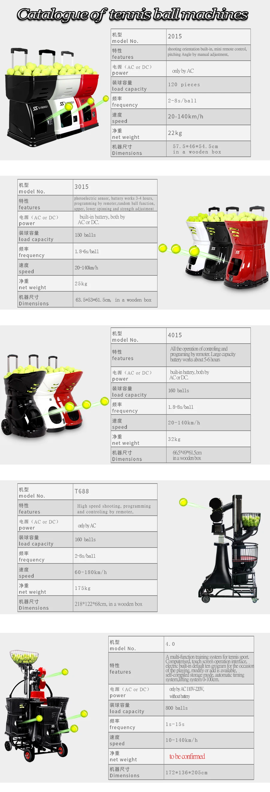 Buy Siboasi New Electric Battery Powered Tennis Ball Feeder Machine